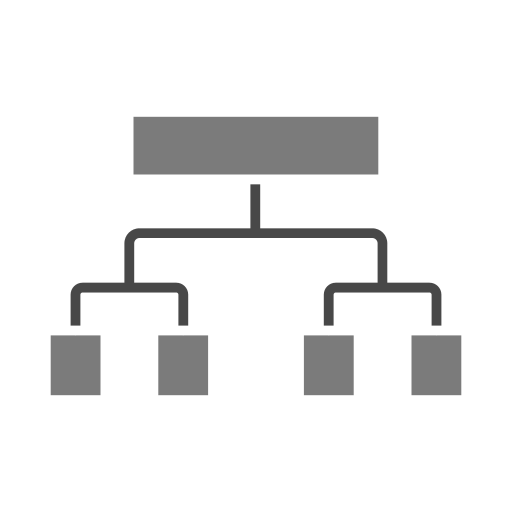 estructura jerarquica icono gratis