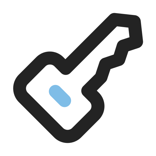 Key Generic color lineal-color icon