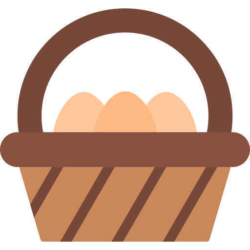 Eggs basket Generic color fill icon