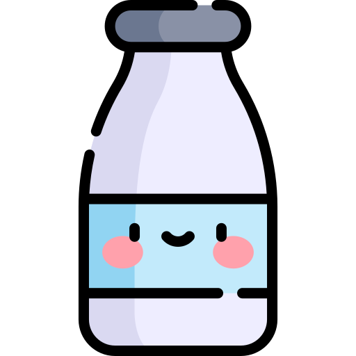 Milk Kawaii Lineal color icon