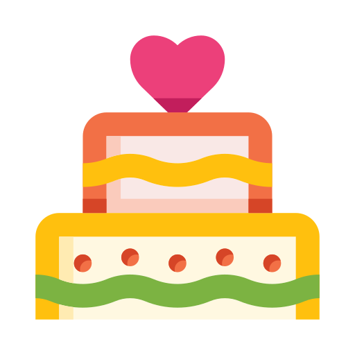 pastel de boda icono gratis