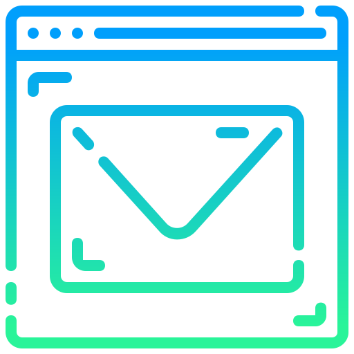 Email Generic gradient outline icon