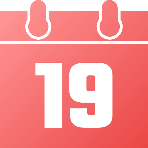 numéro 19 Icône gratuit numéro 19 Icône gratuit