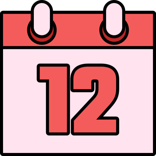 número 12 icono gratis