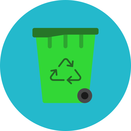 tacho de reciclaje icono gratis