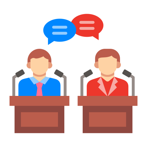 Debate Generic color fill icon