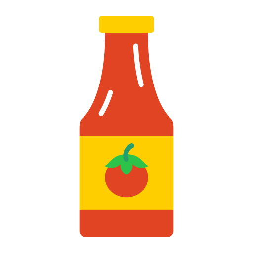 botella de salsa de tomate icono gratis