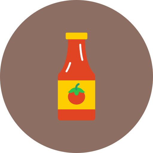 botella de salsa de tomate icono gratis