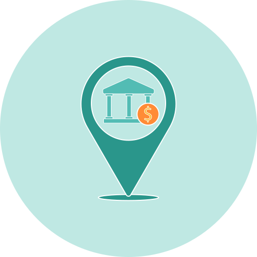 broche de localisation Icône gratuit