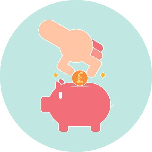 Piggy bank free icon