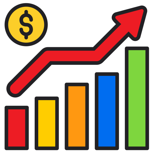 gráfico de barras icono gratis