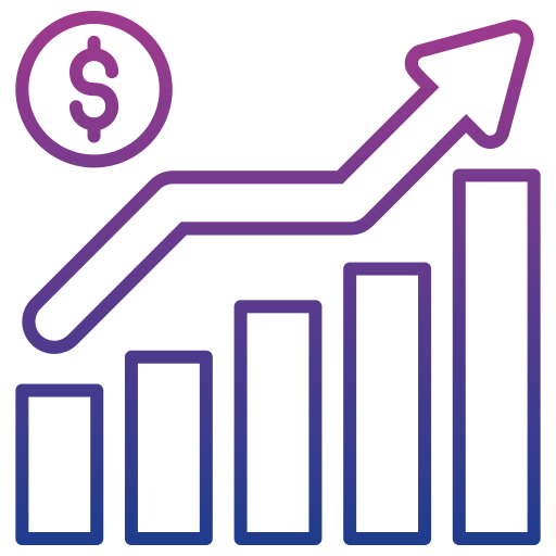 Bar graph Generic gradient outline icon