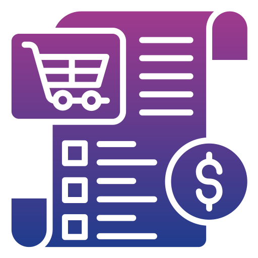 Invoice Generic Gradient Fill Icon