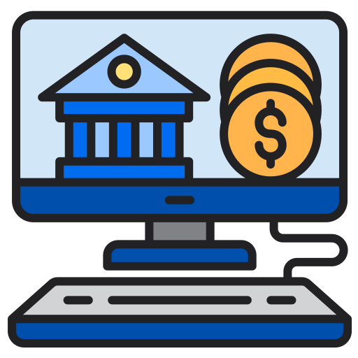 acesso a operações bancárias via internet grátis ícone acesso a operações bancárias via internet grátis ícone