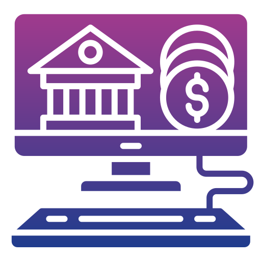 acesso a operações bancárias via internet grátis ícone