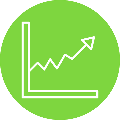 Line graph - free icon