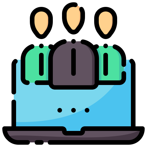 Онлайн-встреча бесплатно иконка