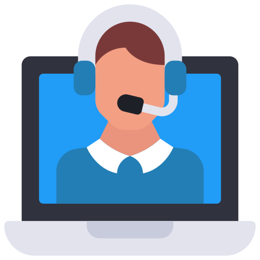 Customer support Juicy Fish Flat icon