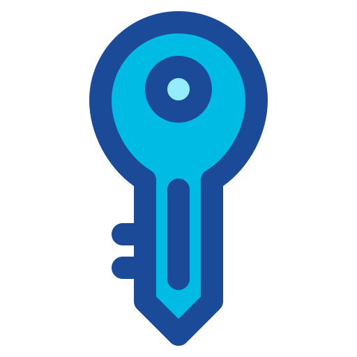 Key Generic color lineal-color icon