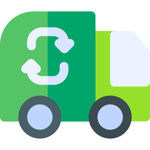 Trash truck Basic Rounded Flat icon