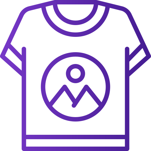 Tshirt Generic gradient outline icon