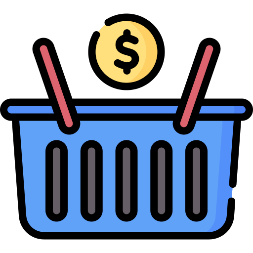 Shopping basket - free icon