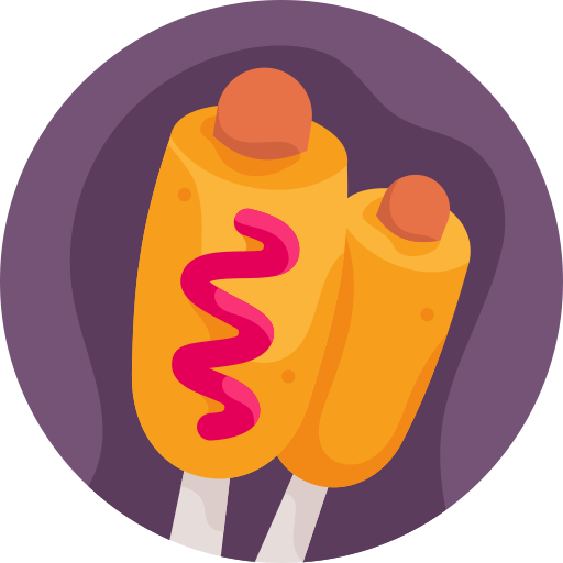 corndog icono gratis