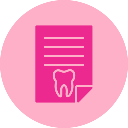 Historial dental icono gratis