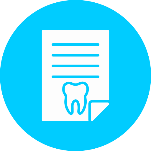 Historial dental icono gratis