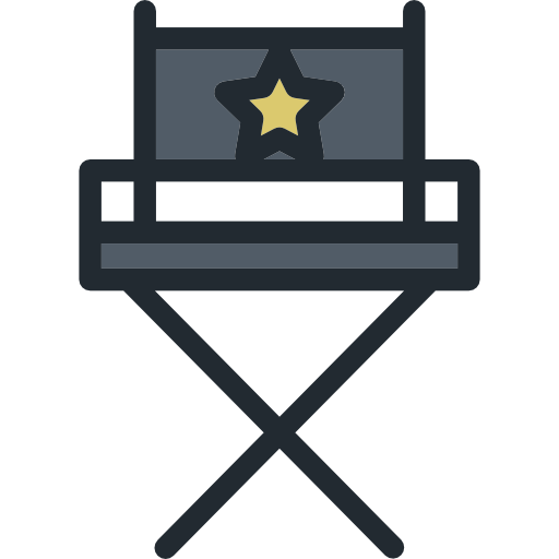 silla de director icono gratis