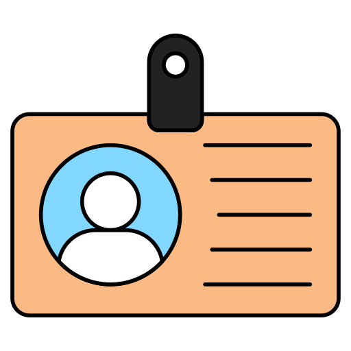 tarjeta de identificación icono gratis