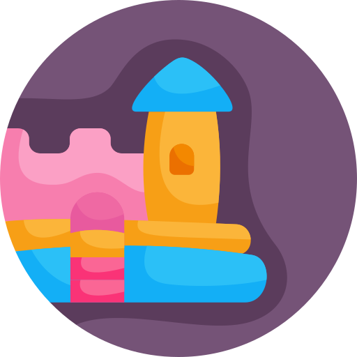 castillo inflable icono gratis