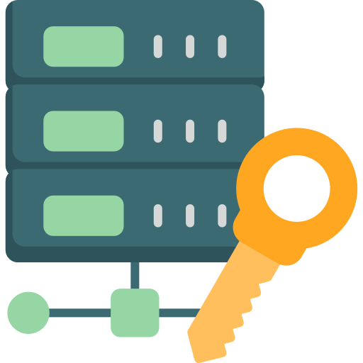 seguridad de la base de datos icono gratis
