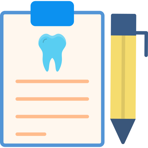 informe odontológico icono gratis