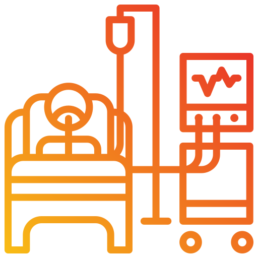 Intensive care unit Generic gradient outline icon