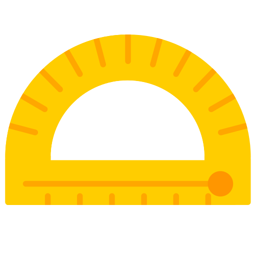 Protractor Generic color fill icon