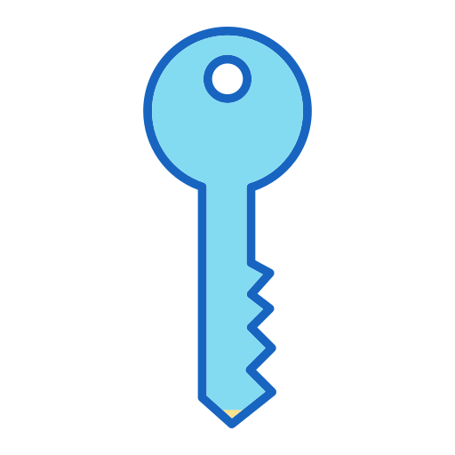 Key Generic color lineal-color icon