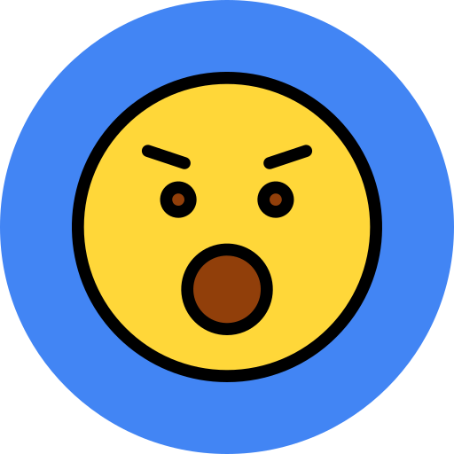 Angry free icon