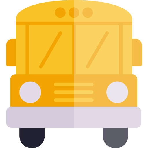 School bus Generic color fill icon