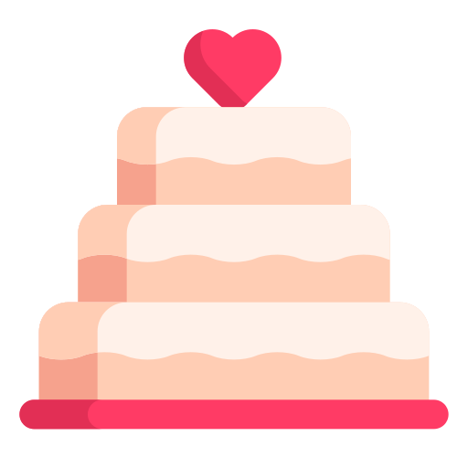 pastel de boda icono gratis