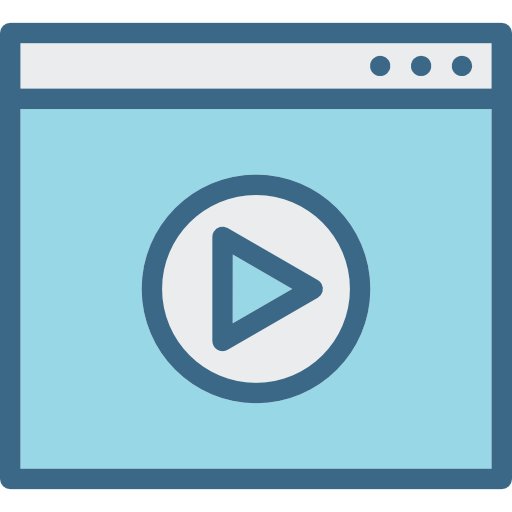 reproductor de video icono gratis