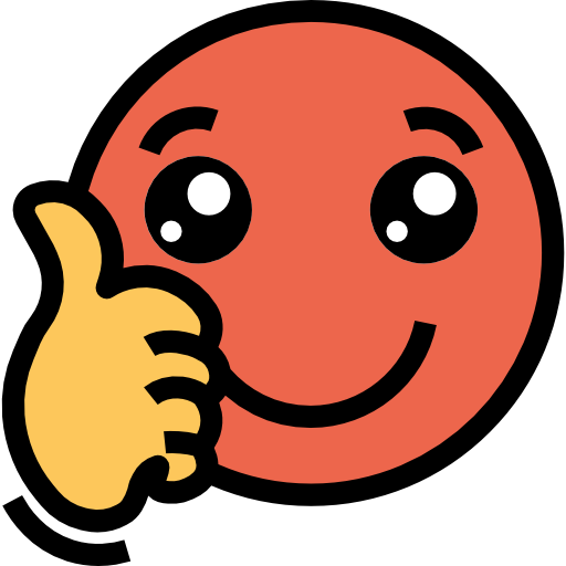red thumbs down icon