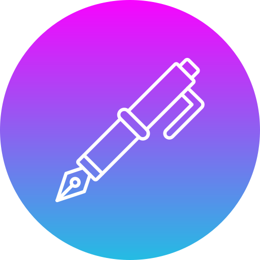 pluma fuente icono gratis