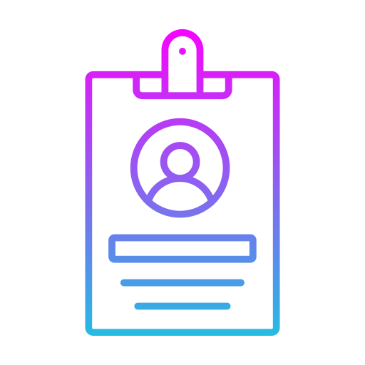 tarjeta de identificación icono gratis