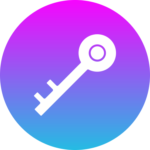 Key Generic gradient fill icon