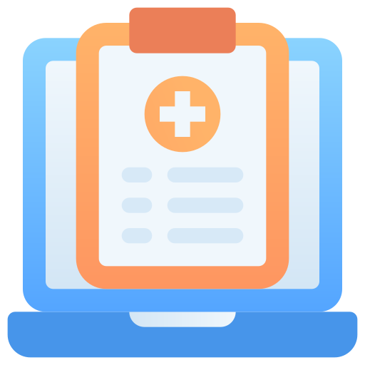 informe médico icono gratis