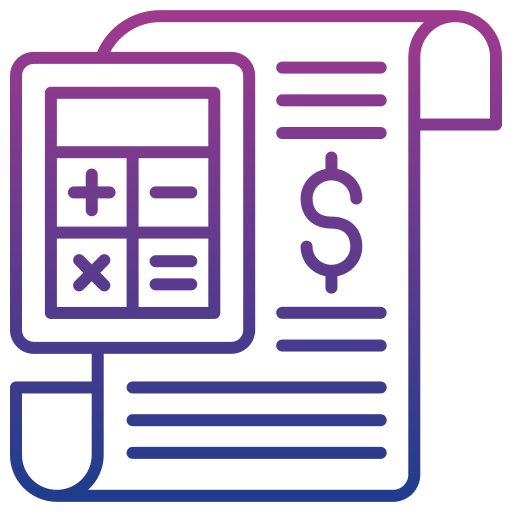 Receipt Generic gradient outline icon