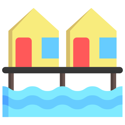 bungalow icono gratis