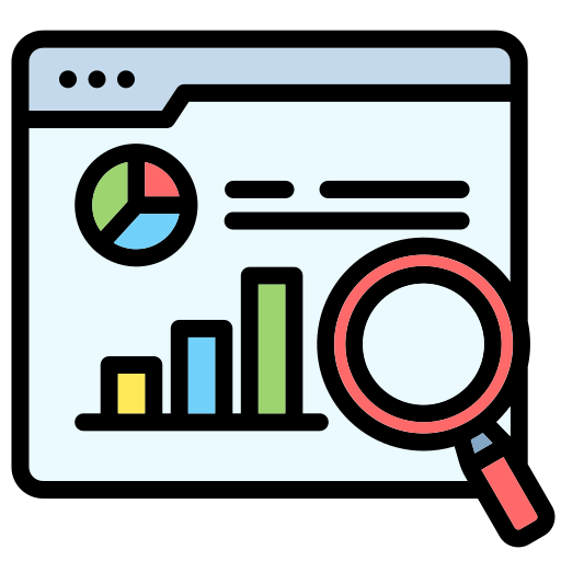 Market research Generic color lineal-color icon