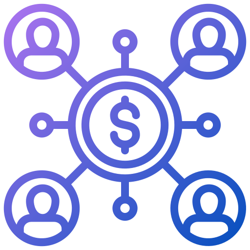 la comercialización del afiliado icono gratis